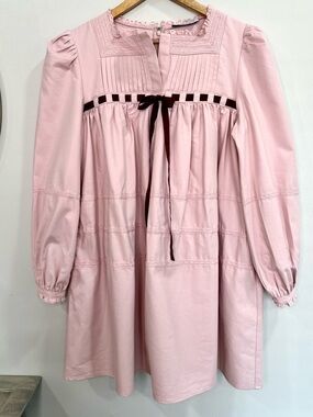 ZOCO LUCY MINI DRESS I/ PINK Sz M. Vintage/Spring/Casual
